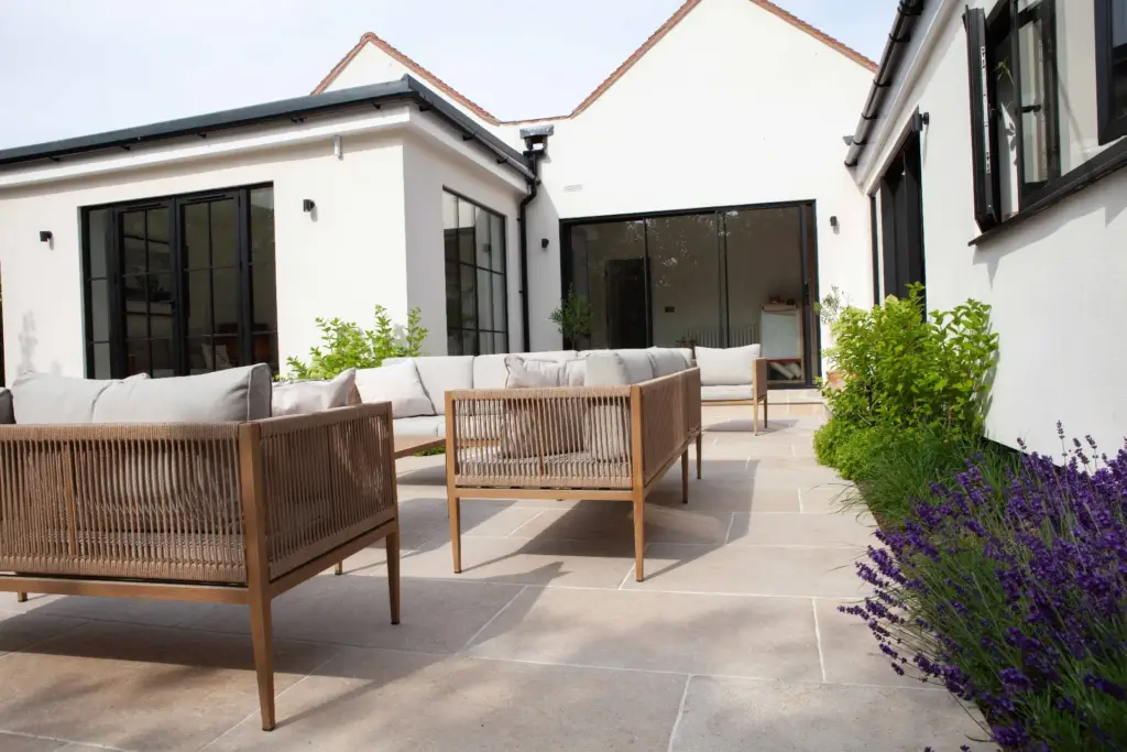 The Curved Lawn — Courtyard Transformation after