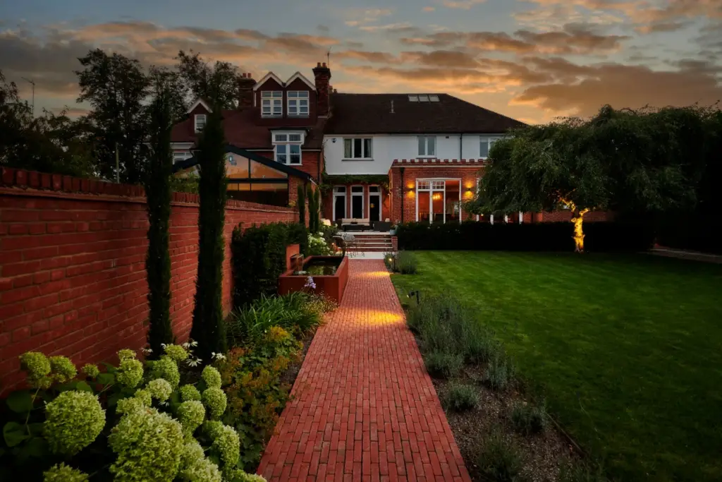 A maintained, established garden
