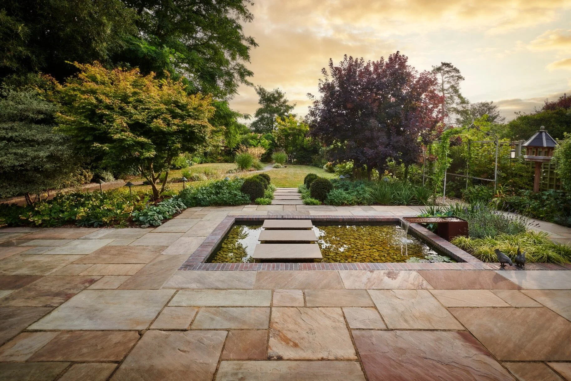 Between Stone and Water — garden design and build project by Refined Landscapes