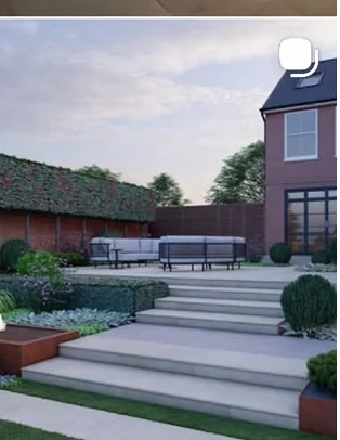 Refined Landscapes — hard landscaping detail, on Instagram