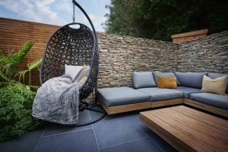 A terrace and entertaining space built by Refined Landscapes