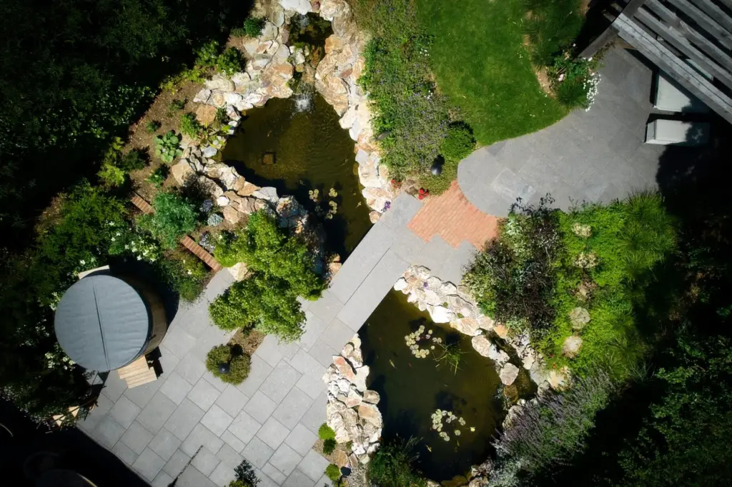 The Bridged Waters — garden design and build project by Refined Landscapes