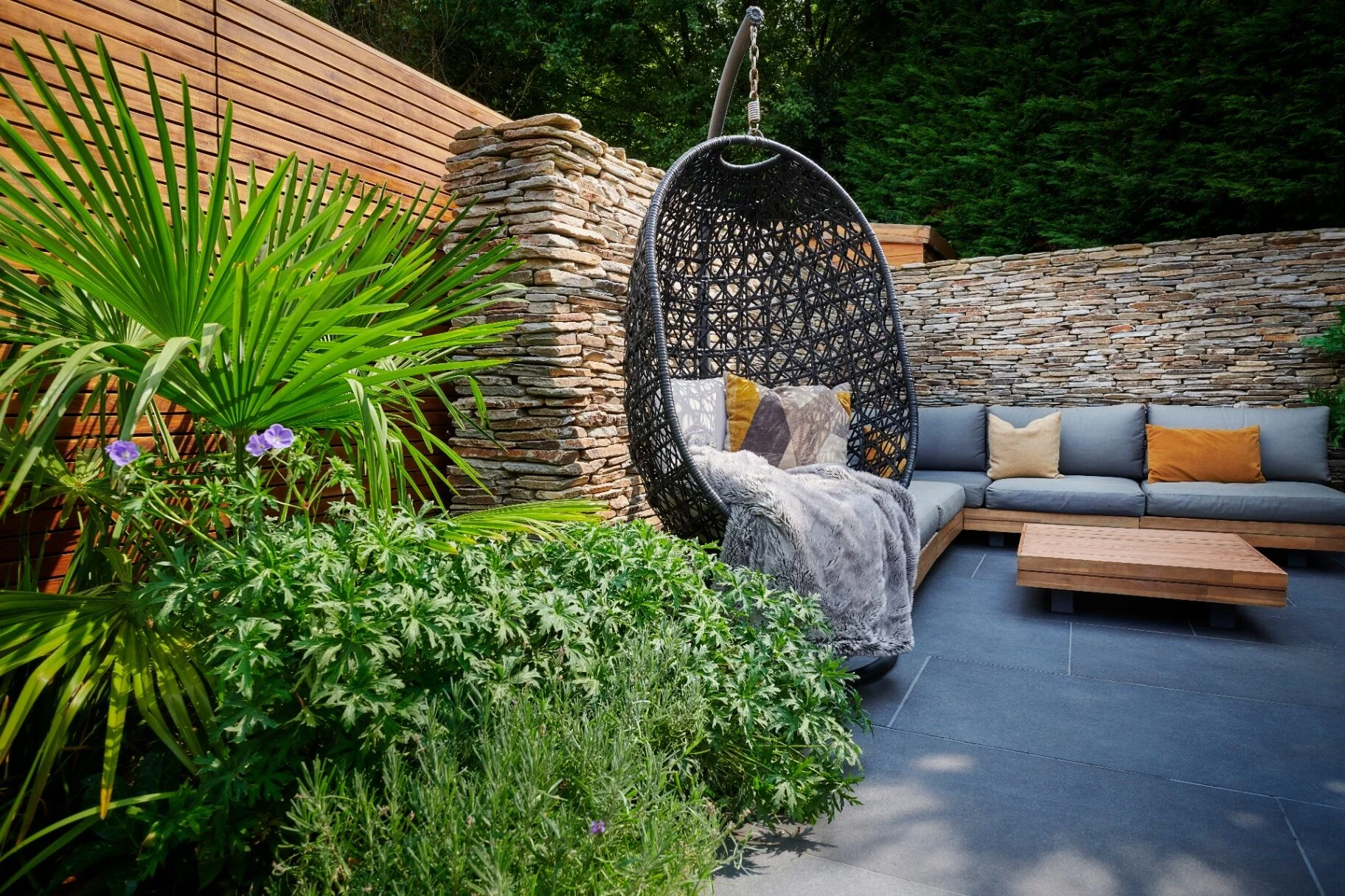 The Layered Retreat — garden design and build project by Refined Landscapes