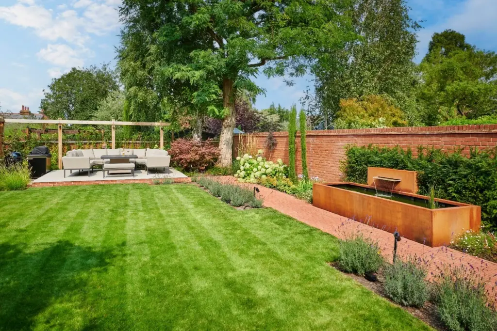 The Edwardian Garden — Garden Overview & Water Feature after