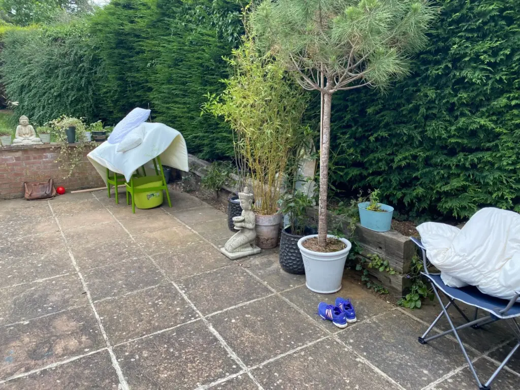 The Quiet Life — Outdoor Kitchen & Pergola before