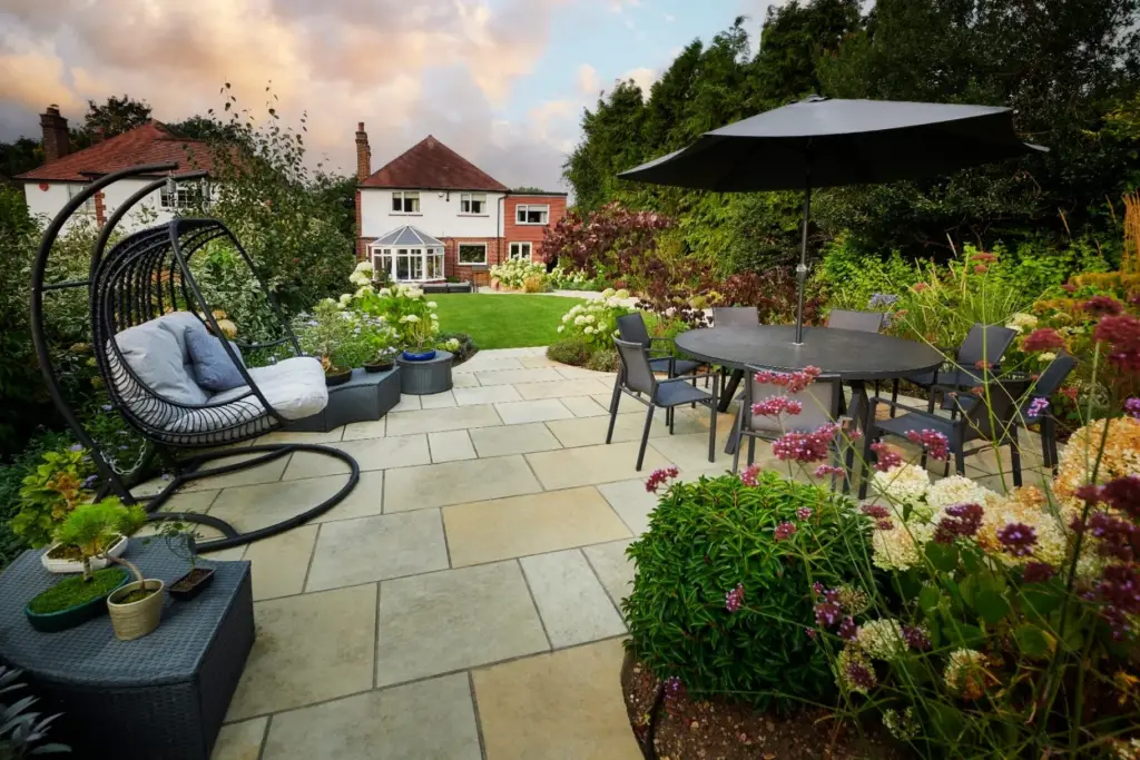 The Staccato Pathway — Patio & Dining Area after