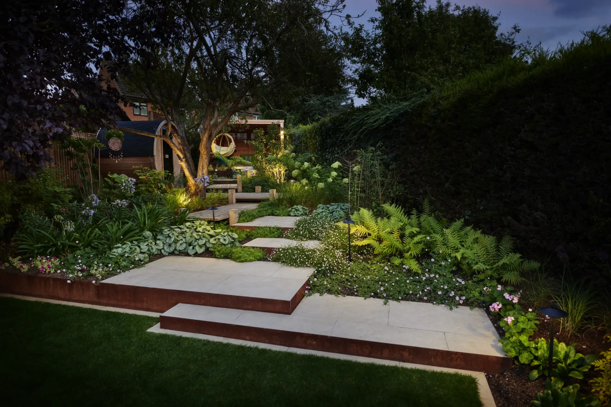 Completed Refined Landscapes garden — bespoke garden design in Hertfordshire