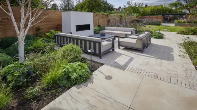 The Fire Terrace by Refined Landscapes, winner in the BALI National Landscape Awards Domestic Garden Construction category.