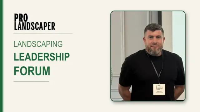 Jacob Berry speaking at the Pro Landscaper Landscaping Leadership Forum