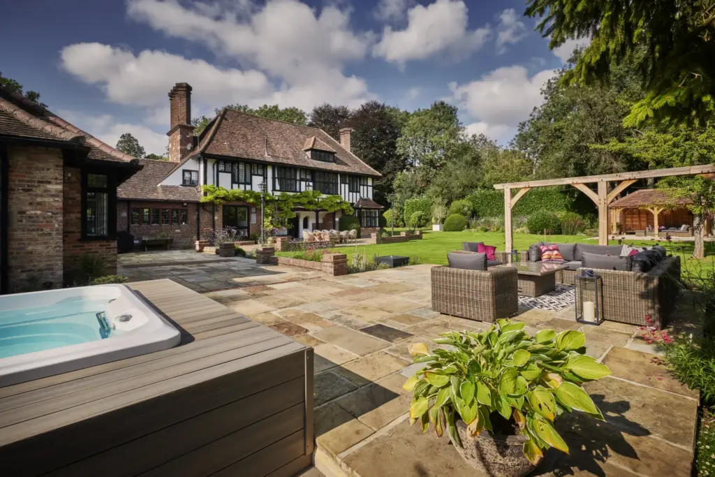 Refined Landscapes country garden with calm outdoor living spaces