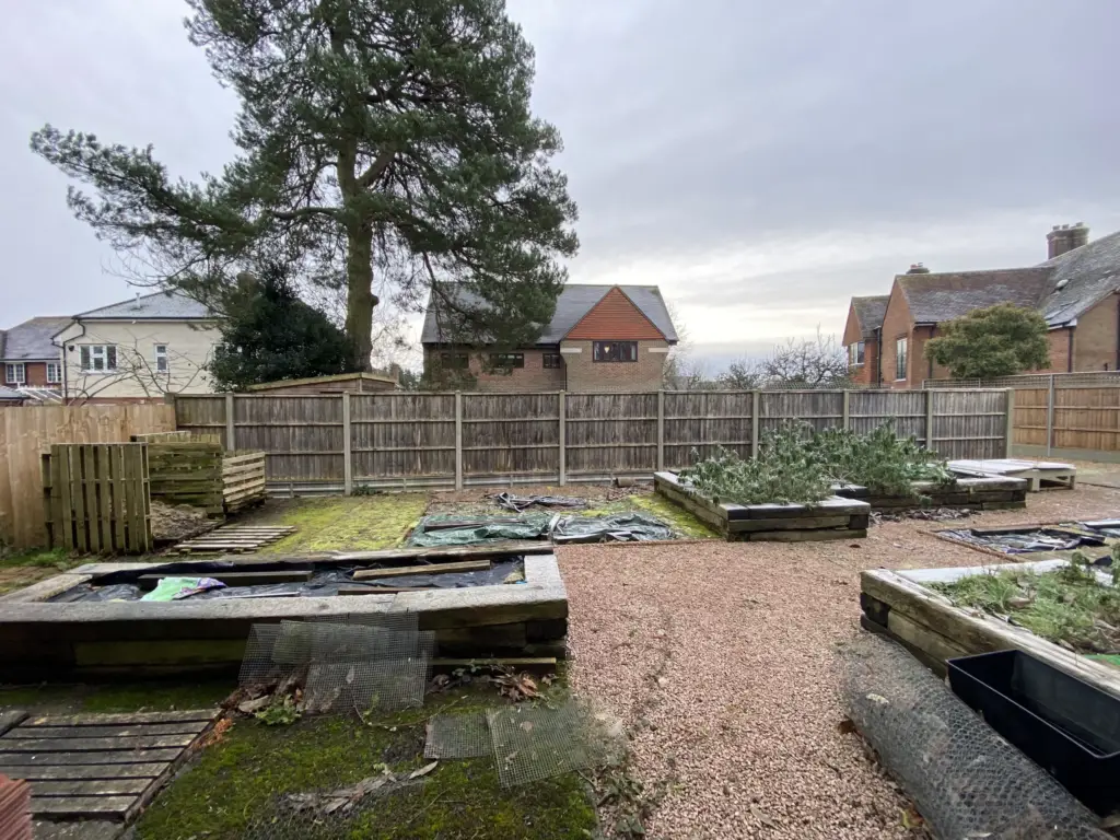 The Poolside Garden — The kitchen garden before